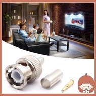 Silin BNC Male Crimp Connector BNC Male Plug Crimp Connector for RG58 Coax Cable