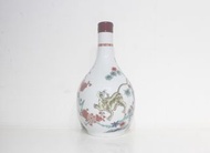 三得利 2009年 響 Hibiki 21年 有田燒 色絵竹梅寅文瓶 空瓶 空樽 吉樽