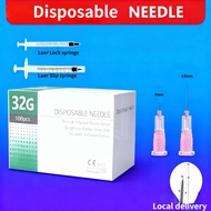 10/100pcs COD 32G Disposable beauty Needle 4mm/13mm can be used 1ml/ Luer Lock/Luer Slip syringe Loc