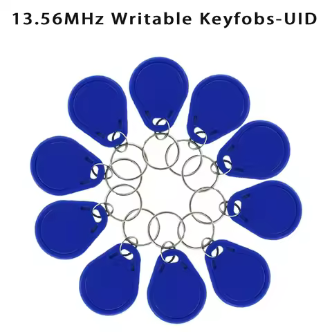 RFID 13.56MHz UID Changeable Keyfobs Keychains Token MF NFC Tag Rewritable Writable Access Control K