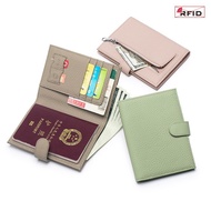 RFID Blocking Passport Holder Wallet ISIC Card Ultra Thin Leather Travel Document Organizer RFID Pas