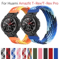 Nylon Elastic Braided solo loop Strap For Huami Amazfit T-Rex / T-Rex Pro Band Bracelet Smart watch Accessories