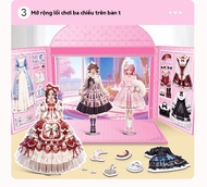Magnetic Dress Up Baby Magnetic Princess Dress Up Paper Doll Magnet Dress Up Games Pretend and Play