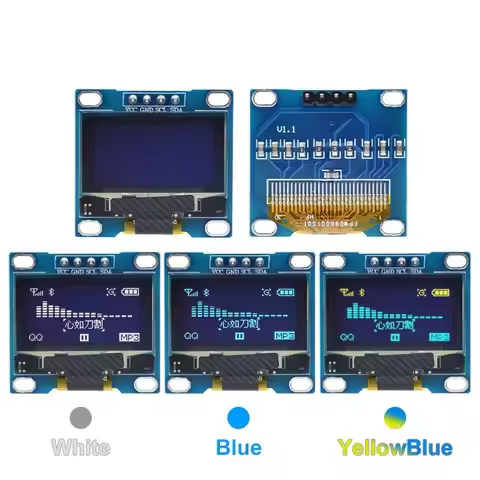 0.96-inch 4-pin OLED Display 1315 Drive GND VCC IIC I2C 128X64 Resolution