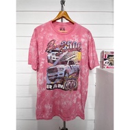 Second-Hand TIE-DYE Car Pattern T-Shirt RAM LARAMIE 2500 TIE DYE (2021) Size XL