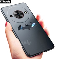 Phone case ZTE Blade A75 5G A75 A55 A35 4G Smooth Metal Bat Man Marvel DC Design Protector Back cove