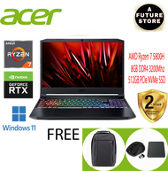 Acer Nitro 5 AN515-45-R5PP 15.6'' FHD 144Hz Gaming Laptop ( Ryzen 7 5800H, 8GB, 512GB SSD, RTX3050Ti 4GB, W11 )