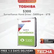 [FAST SHIP] Toshiba S300 | 3.5" 5400RPM | Surveillance Hard Drive (4TB / 6TB)