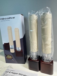 （全新）日本 recolte 電動研磨器 Salt & Pepper Mill Mini RMM-1 一組兩支