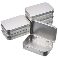 New Square Tin Storage Boxes Small Metal Storage Box Silver Jewelry Keys Coins Metal Box Tin Wedding
