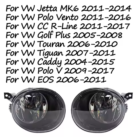 For VW Tiguan Touran Caddy CC EOS Golf Plus Polo V Fog Lamp Front Bumper Anti Fog Light 1T0941699C 1