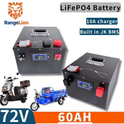 72V Lifepo4 Lithium Battery with BMS 60Ah for 3000W 4000W Vehicle Gem Car - High Energy Density Long
