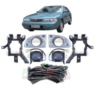 Nissan Sentra Sunny B14 (1994 1995 Model) Standard Front Bumper Spotlight Spot Light Fog Lamp Set Wi
