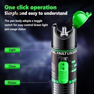 Visual Fault Locator, 510nm Wavelength, 30KM Green Light Fiber Optic Tester with 2.5mm FC Male to LC