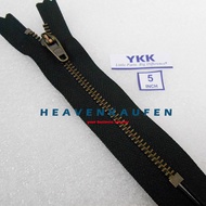 Resleting Zipper Jeans YKK 12,5 cm Atau 5 inch Warna Hitam - ATG Bakar Untuk Resleting Celana Jeans 