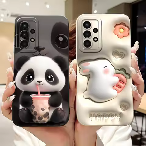 For Samsung Galaxy A13 Case Samsung A13 4G 5G A135F A136B Cute Panda Rabbit Cartoon Soft Silicone Sh