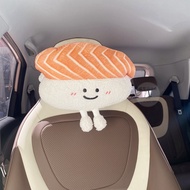 Nigiri Sushi Shape Pillow Car Pillow|Salmon, Tuna, Sweet Shrimp, Tamagoyaki|Car Headrest Lumbar Supp