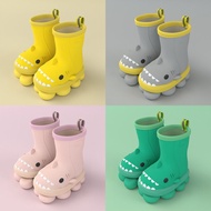 Cartoon Shark Children's Rain Boots Girls' Baby Non-Slip Rain Boots Children's Cute Water Shoes Waterproof Children's Rubber Shoes