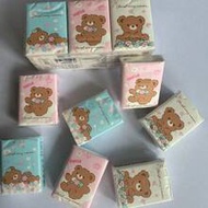6/12/24/36/60/120pcs (6pcs/Pack) Portable Mini White Bear Tissues, Handkerchiefs, Portable Travel Ha