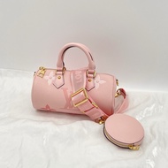 LV粉色大LOGO壓紋漸層 PAPILLON BB