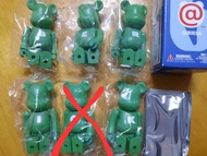 (賣或交換)$45起一隻series 6 bearbrick第六代綠色Green basic字母medicom be@rbrick, 有E, R, b, I, K （5揀1）全新有咭有盒未拆袋 [可用series 1-11字母來交換]