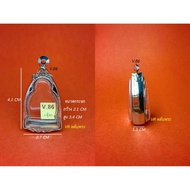 Stainless Steel Buddha Amulet Frame Luang Pu Thuat VR Cartridge