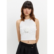 [Pomelo] Layered Halter Rose Top