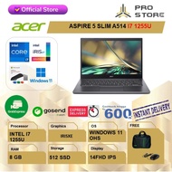 acer aspire 5 slim a514 - mx550 2gb i7-1255u 16/512 ssd 14.0fhd ips - basic b 8gb