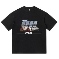 911 Sports Car Club Customized Cotton T-Shirt, porsche 718, cayman Racing Style Short Sleeve