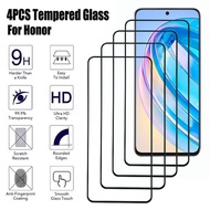 4Pcs Full Tempered Glass For Honor X6 X7 X8 X9 X7a X8a X9a Screen Protector For Honor X10 X20 SE X30