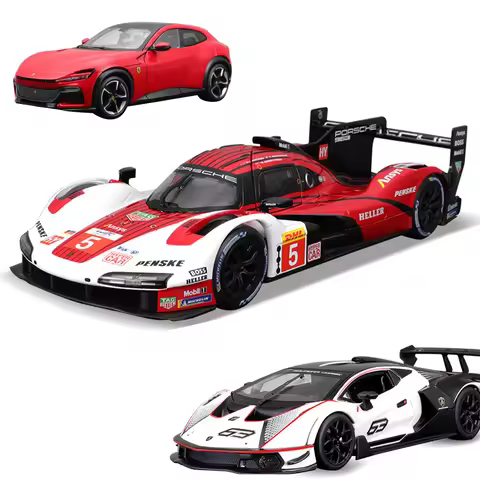 Bburago New Product 1:24 Porsche 963 Ferrari SF90 STRADALE Purosangue 250GTO EssenzaSCV12 Alloy Luxu
