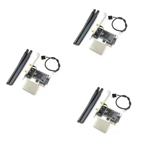 M67K-3X NGFF M2 Wireless Card To PCI-E Pcie Desktop Bluetooth Converter Adapter With 6 AC Antenna Fo