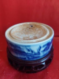 清狀元及第青花瓷硯