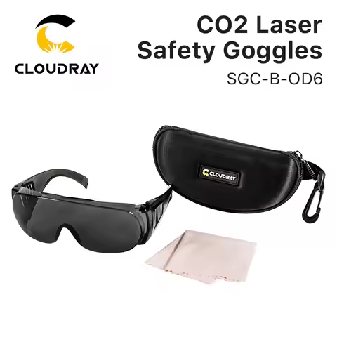 Cloudray 10600nm Laser Safety Goggles Style B Shield Protection OD6+ CE For CO2 Laser Cutting Engrav