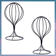 (XCTS) 2 Pieces Modern Metal Hat Stands Stable Cap Rack Wigs Holder Hat Display Stand Adult Hat Rack