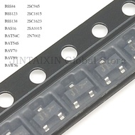 100PCS BSS138LT1G BSS138 SOT SOT-23 BSS123 BSS84 BAW56 BAV99 BAV70 BAT54S BAT54C BAS16 2SC945 2SC181