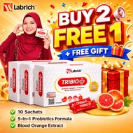 [PROBIOTIC]  LABRICH Tribiotic Probiotic 10 Bags High Vitamin C Gut Health Blood Orange