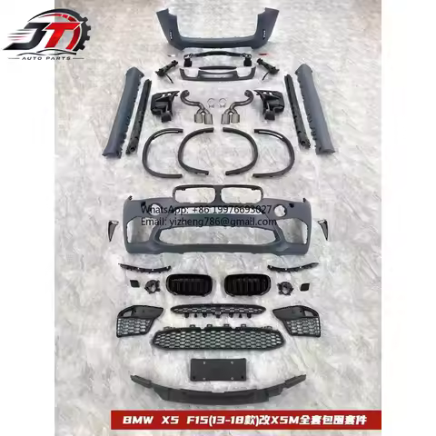 New style Best Car Bumper for BMW X5 F15 Modified to X5M Bodykit Modification Front Bumper Rear Bump