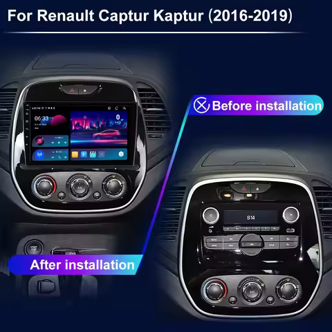 For Renault Captur Kaptur 2016-2019 Car Android Autoradio Multimedia GPS navigation ZLINK WIFI IPS 2