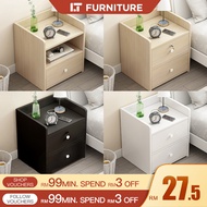 Meja Kecil Side Table Maple Bedside Table Meja Tepi Kecil Meja Sisi Modern Nightstand Drawer Storage