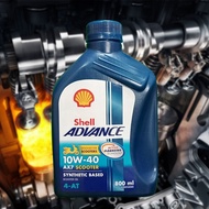 Shell Advance Scooter 10W-40(0.8Liter) Scooter Engine Synthetic Oil for Automatic Transmission Engin