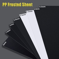 0.3mm-3mm Thick PP Frosted Sheet Hard Plastic Board Black White Various sizes are available for sele