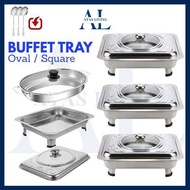 🔷ATAS🔷5 Set Buffet Tray Buffet Kenduri Buffet Pan Food Tray Bekas Lauk Kenduri 5 in 1 Buffet Tray