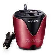 電壓顯示/杯架式※ 3.1A  雙USB 點煙器擴充座 點煙孔擴充座 車充線 車充 點煙座 電壓檢測