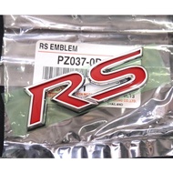 Genuine RS TEAM RED LOGO Toyota HONDA Ford EMBLEM JAZZ FIT GD1 GD3 GE6 GE8 GE9 GK5 GP5