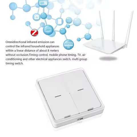 Tuya ZigBee Wireless Smarts Scene Switch 4 Gang Scenario Switch 4 Road Slab Scene Keys Switch Tuya S