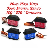 New 20kg 25kg 30kg 35kg Servo 180 270 Degrees High Torque Digital Servo Waterproof Metal Gear 25t Rc