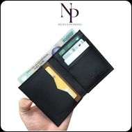 [DA BÒ THẬT] Ví da thời trang nhỏ gọn kiểu đứng nhiều ngăn đựng tiền và thẻ tiện dụng dáng đứng thời