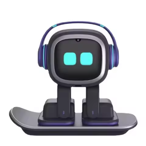 New Design Emo Robot Emotional Voice Ai Desktop Toys Children Compansion Pet Vector Robot Christmas 
