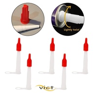 VICT 10/20Pcs Caulking Nozzle Extension, Tube with Cover Soft and Hard Caulk Cap, Versatile Caulk Sa